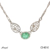 Necklace C5401-E with real Emerald