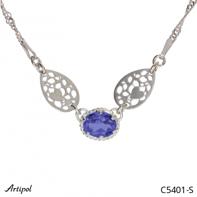 Necklace C5401-S with real Sapphire