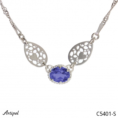 Necklace C5401-S with real Sapphire