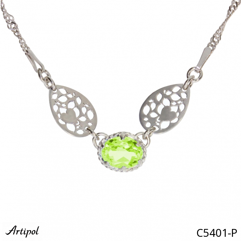 Collier C5401-P en Peridot véritable