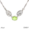 Necklace C5401-P with real Peridot