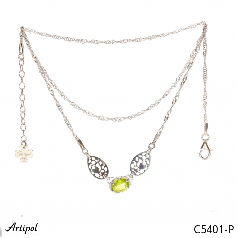 Collier C5401-P en Péridot véritable