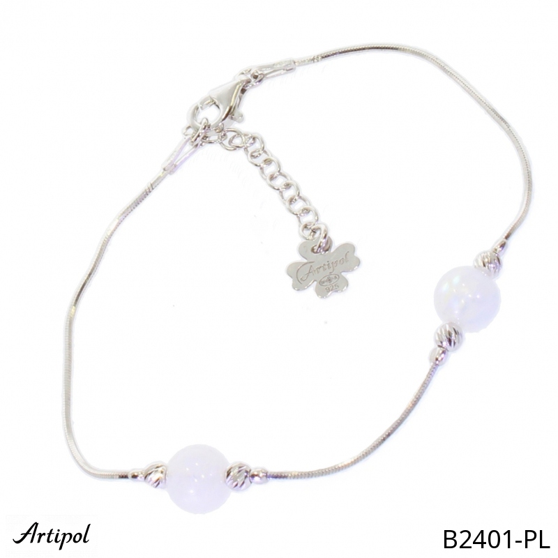 Bracelet B2401-PL en Pierre de lune véritable