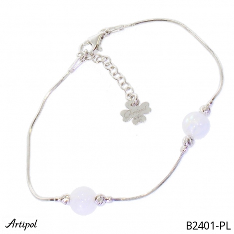 Bracelet B2401-PL with real Moonstone