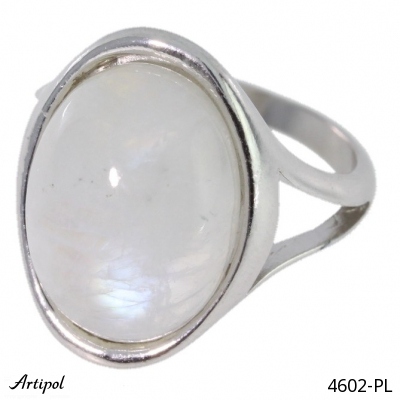 Ring 4602-PL with real Rainbow Moonstone