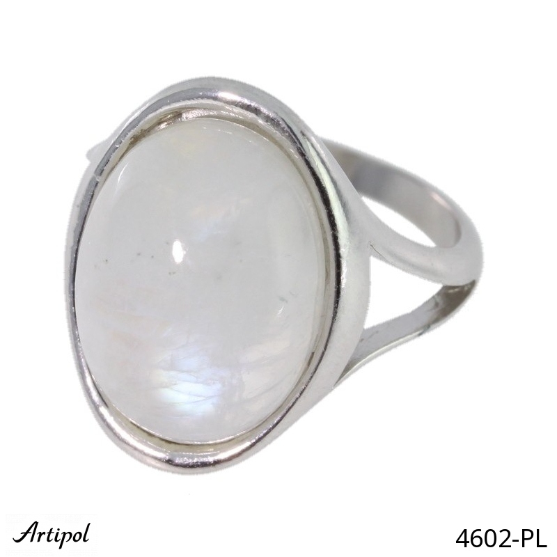 Ring 4602-PL with real Moonstone