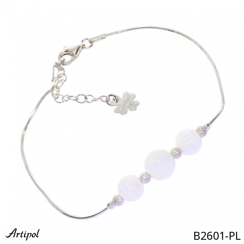 Bracelet B2601-PL with real Moonstone