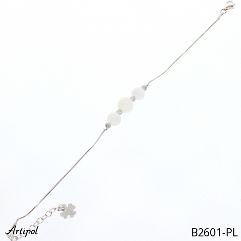 Bracelet B2601-PL with real Moonstone