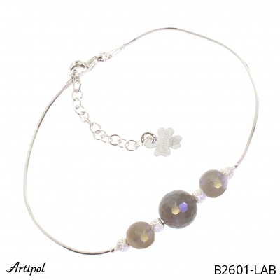 Bracelet B2601-LAB with real Labradorite