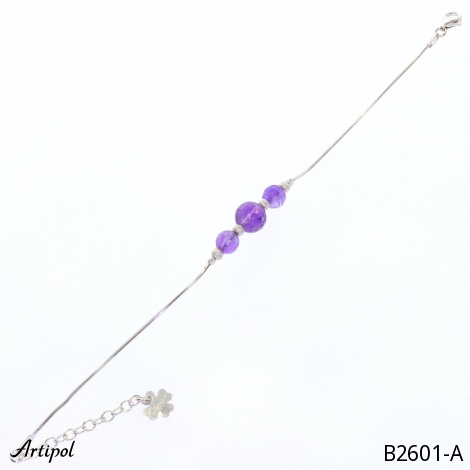 Bracelet B2601-A en Améthyste véritable