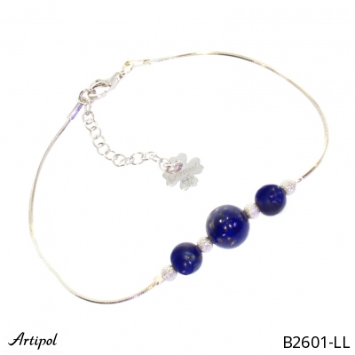 Bracelet B2601-LL with real Lapis-lazuli