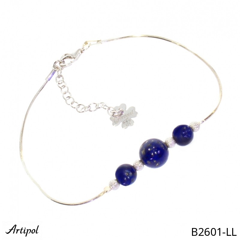 Bracelet B2601-LL with real Lapis lazuli