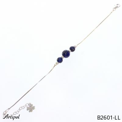 Bracelet B2601-LL en Lapis-lazuli véritable