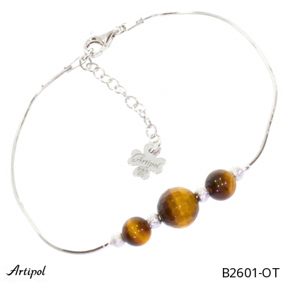 Armreif B2601-OT mit echter Tigerauge