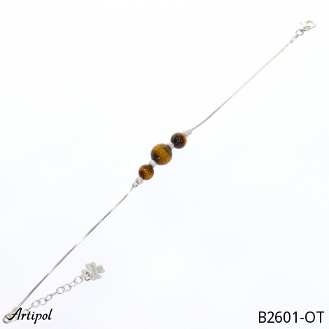 Armreif B2601-OT mit echter Tigerauge