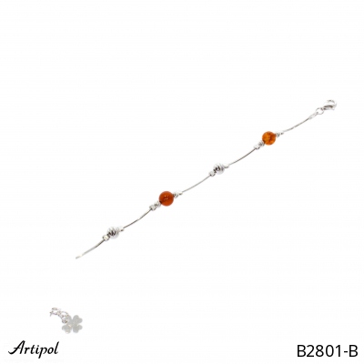 Bracelet B2801-B with real Amber