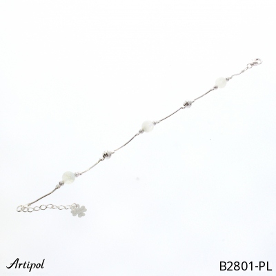Bracelet B2801-PL en Pierre de lune véritable
