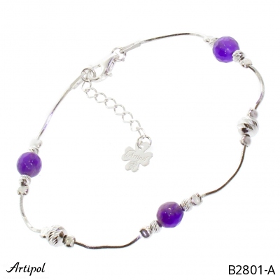 Bracelet B2801-A with real Amethyst