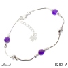 Armreif B2801-A mit echter Amethyst