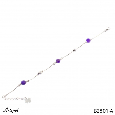 Bracelet B2801-A en Amethyste véritable