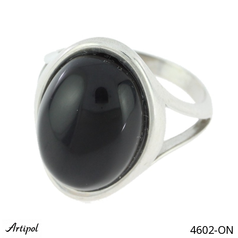 Ring 4602-ON with real Black Onyx