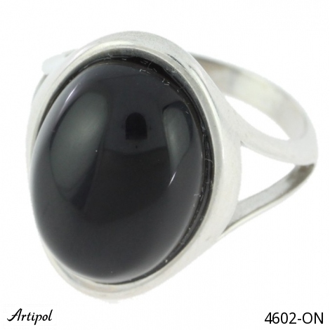 Ring 4602-ON mit echter Schwarzem Onyx