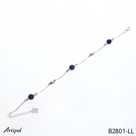 Armreif B2801-LL mit echter Lapis Lazuli