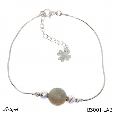 Bracelet B3001-LAB en Labradorite véritable