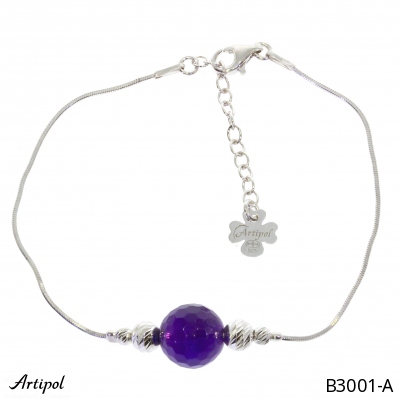Bracelet B3001-A en Améthyste véritable