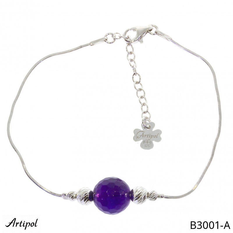 Bracelet B3001-A en Amethyste véritable
