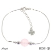 Bracelet B3001-QR with real Rose quartz