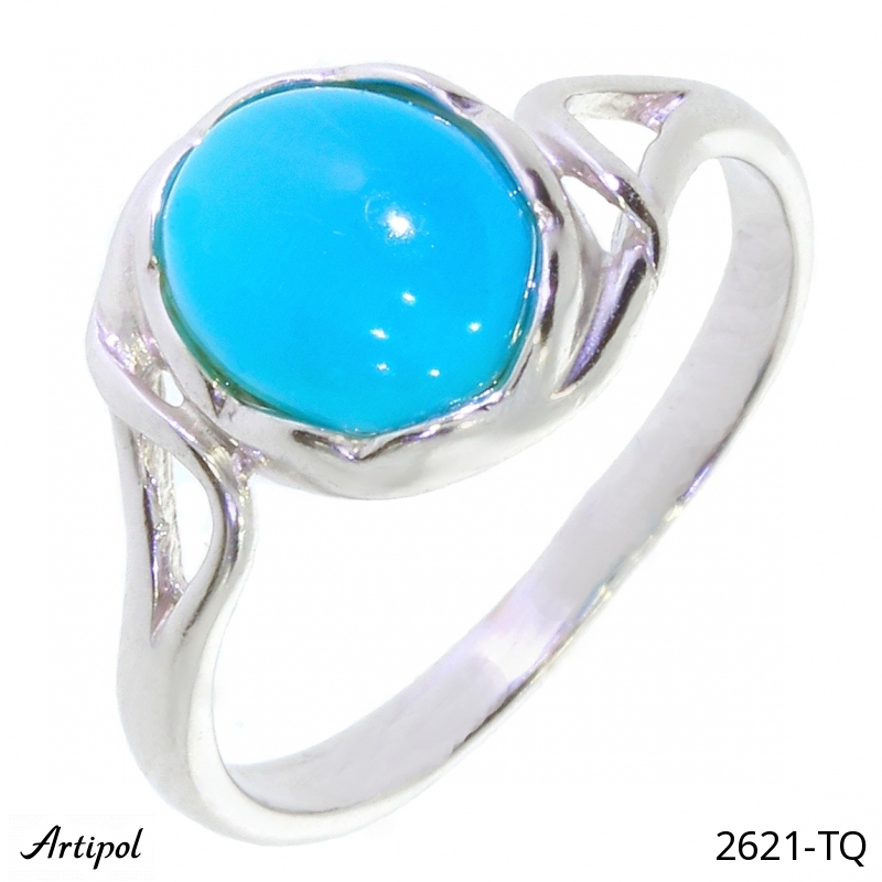 Bague 2621-TQ en Turquoise véritable