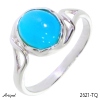 Bague 2621-TQ en Turquoise véritable