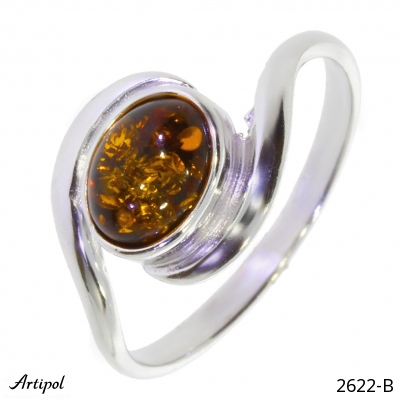 Ring 2622-B with real Amber