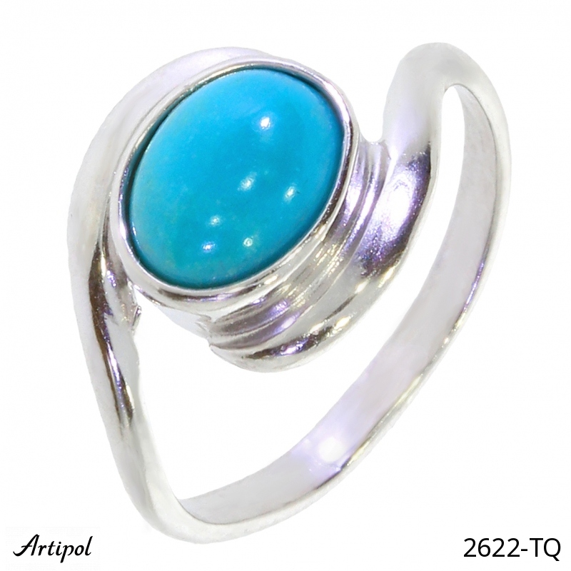 Bague 2622-TQ en Turquoise véritable