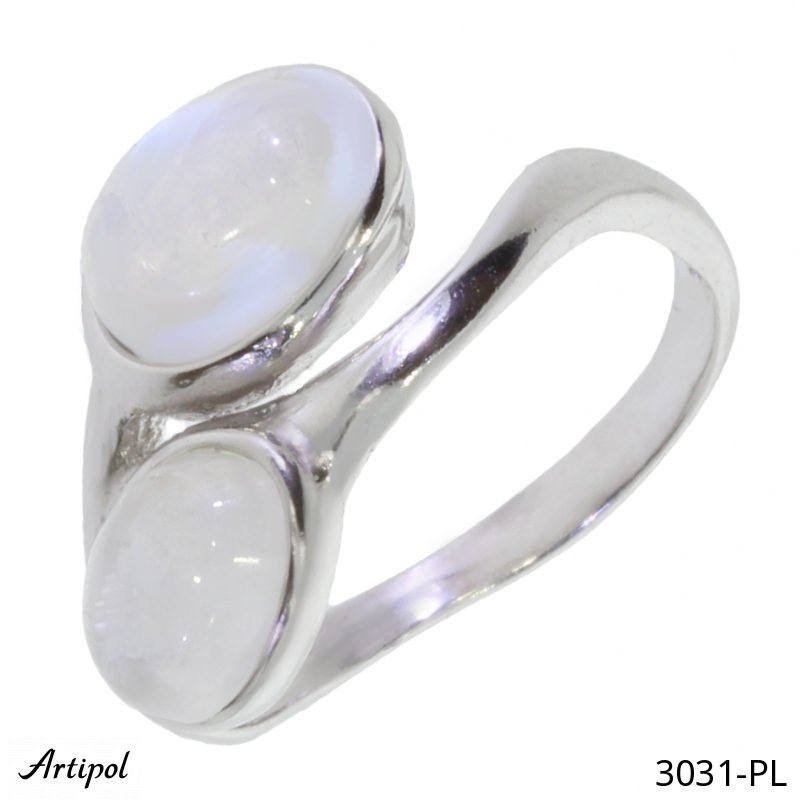 Ring 3031-PL with real Moonstone