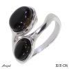 Bague 3031-ON en Onyx noir véritable