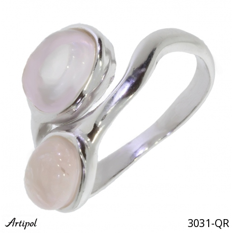 Ring 3031-QR mit echter Rosenquarz