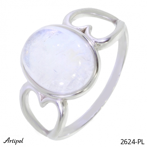 Ring 2624-PL with real Moonstone