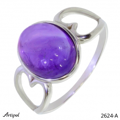 Ring 2624-A with real Amethyst
