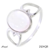 Ring 2624-QR mit echter Rosenquarz