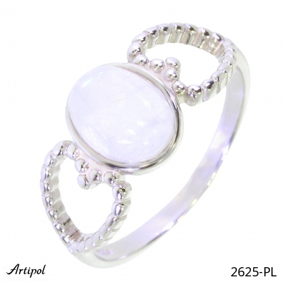 Ring 2625-PL with real Rainbow Moonstone