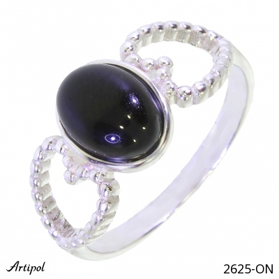 Bague 2625-ON en Onyx noir véritable