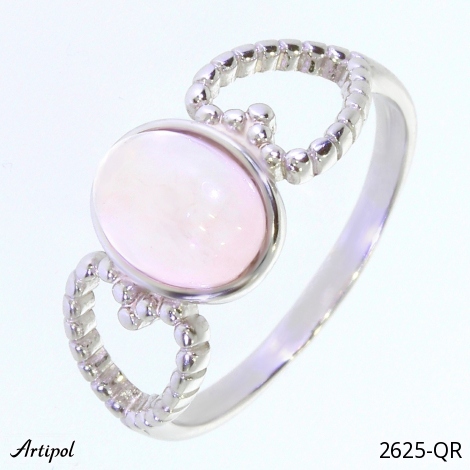 Ring 2625-QR mit echter Rosenquarz