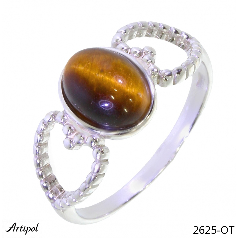 Bague 2625-OT en Oeil de tigre véritable
