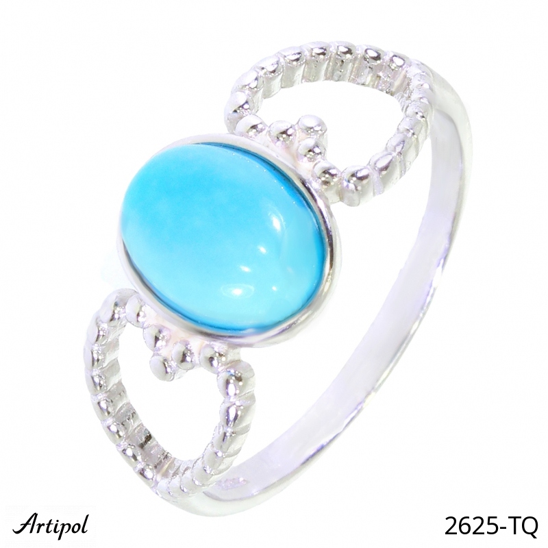 Bague 2625-TQ en Turquoise véritable