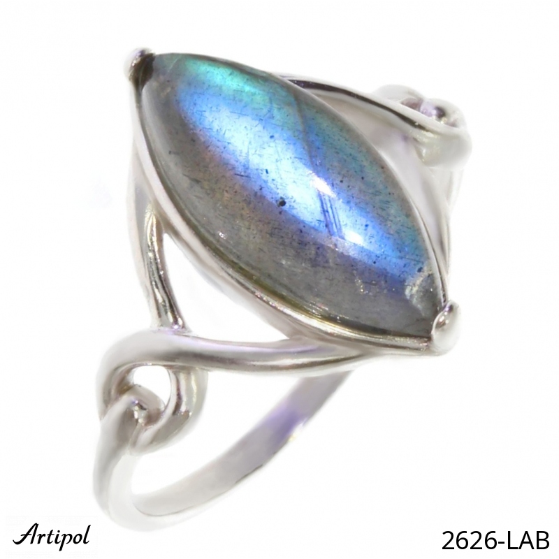 Ring 2626-LAB with real Labradorite