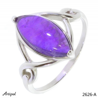 Ring 2626-A with real Amethyst