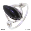 Bague 2626-ON en Onyx noir véritable