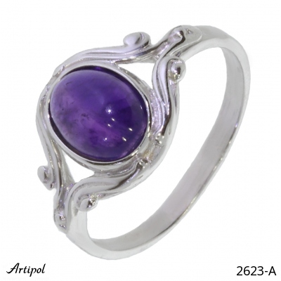 Ring 2623-A with real Amethyst